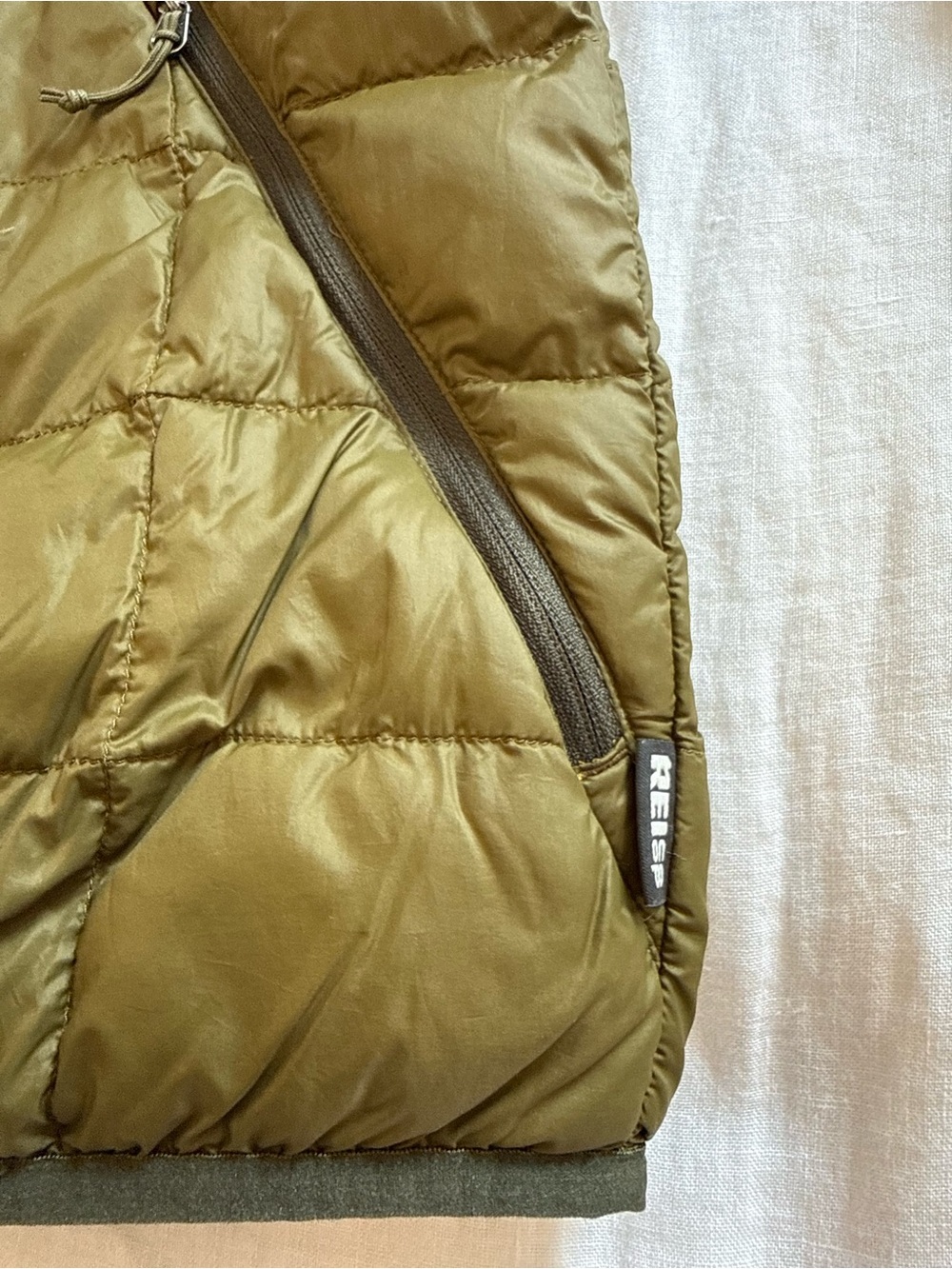 REI Co-op 650 Down Jacket 2.0 Mens Large Brown Puffer Full Zip 154167 - Picture 7 of 13